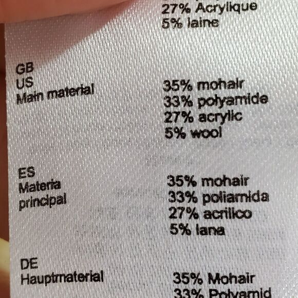 Maje Size 1/S Womens Mohair Crew Sweater Neck Soft White Pullover Old Money Lux - Picture 7 of 9